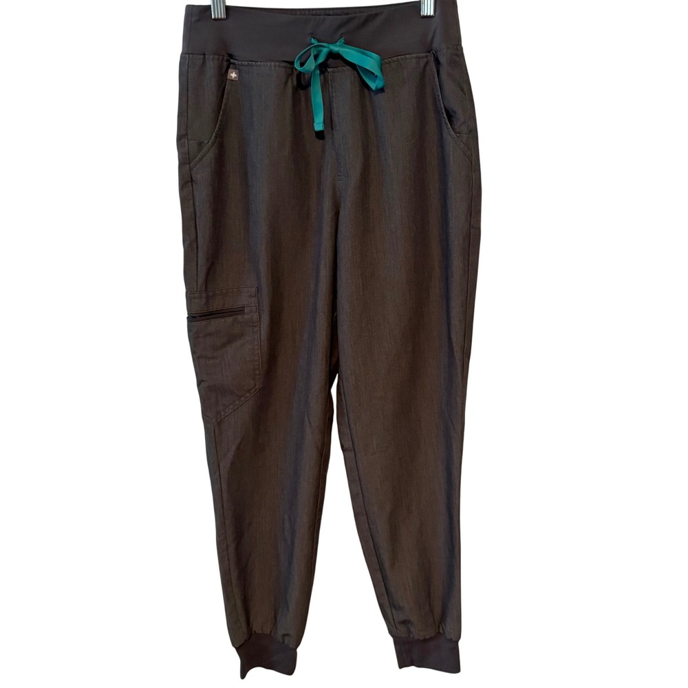 Figs Women's Graphite Grey Zamora Jogger Scrub‎ Pants in Size S